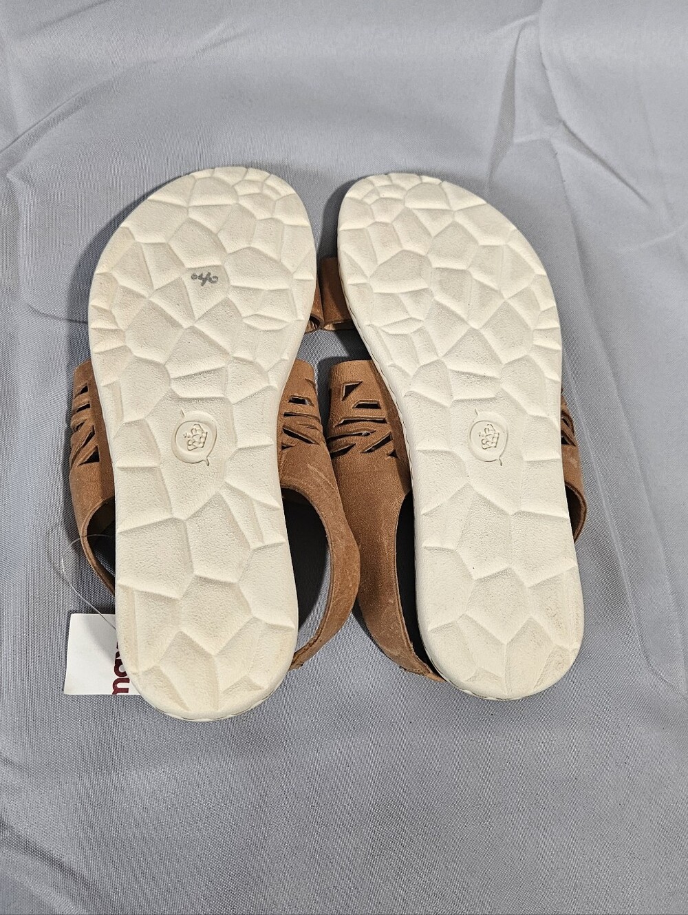 Born Boho Comfort Quark Bottom Stretch Back Sandals Brown Genuine Leather Sz 9 - Picture 7 of 9